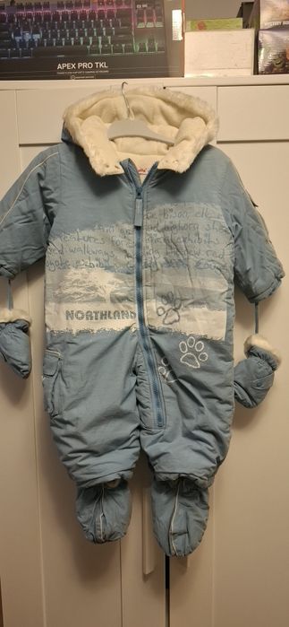 Salopeta groasa iarna bebe 6-9 luni