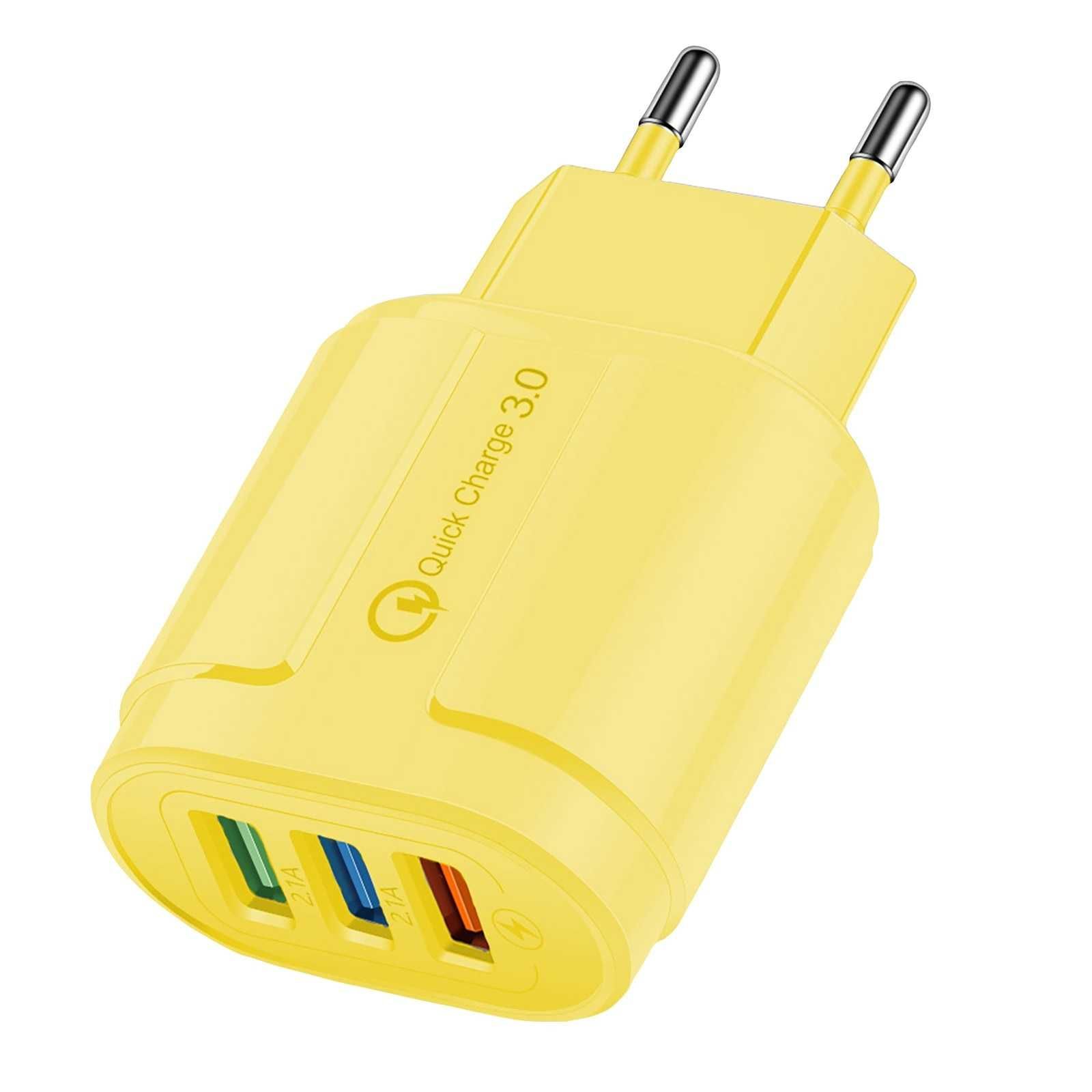 Incarcator pentru telefon cu 3 porturi USB 5V 2.1A