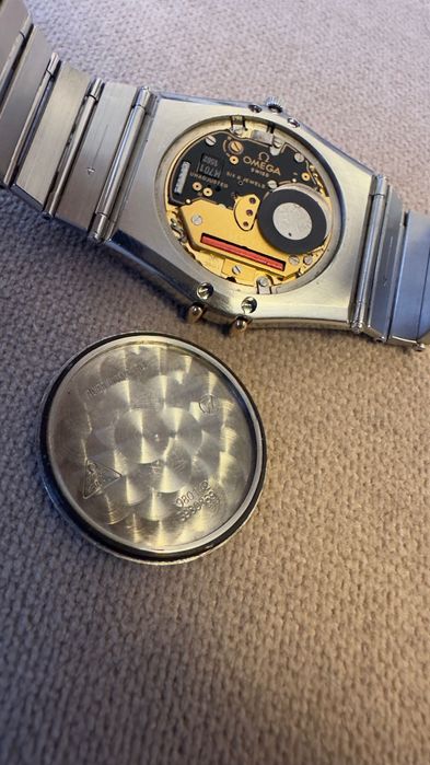 Omega Constellation chronograph 198.0142  bezel aur 18K