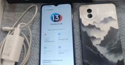 vivo Y02t оригинальный +зарядка и чехол