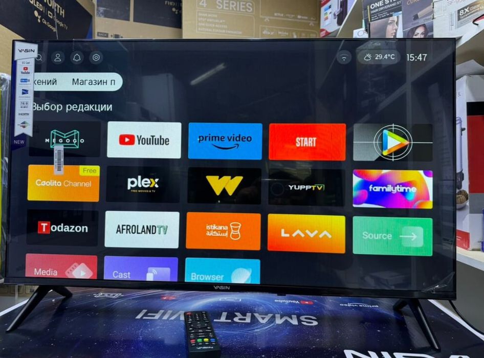 НОВЫЙ Yasin 102 см smart tv телевизор