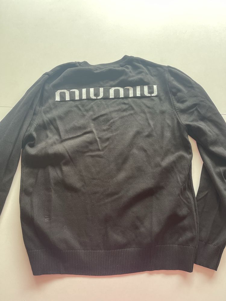 Черна блузка miu miu