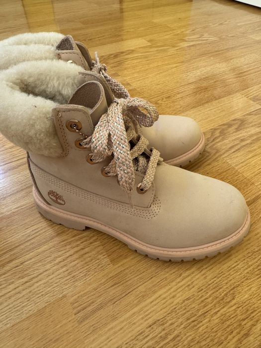 Дамски боти TIMBERLAND, цвят пудра, размер 38