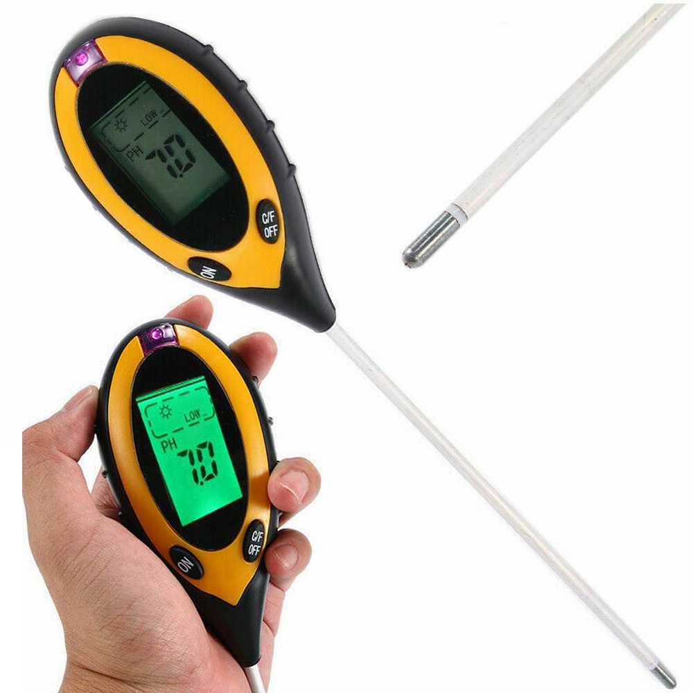 Уред за измерване на влажност, температура, светлина и PH на почвата