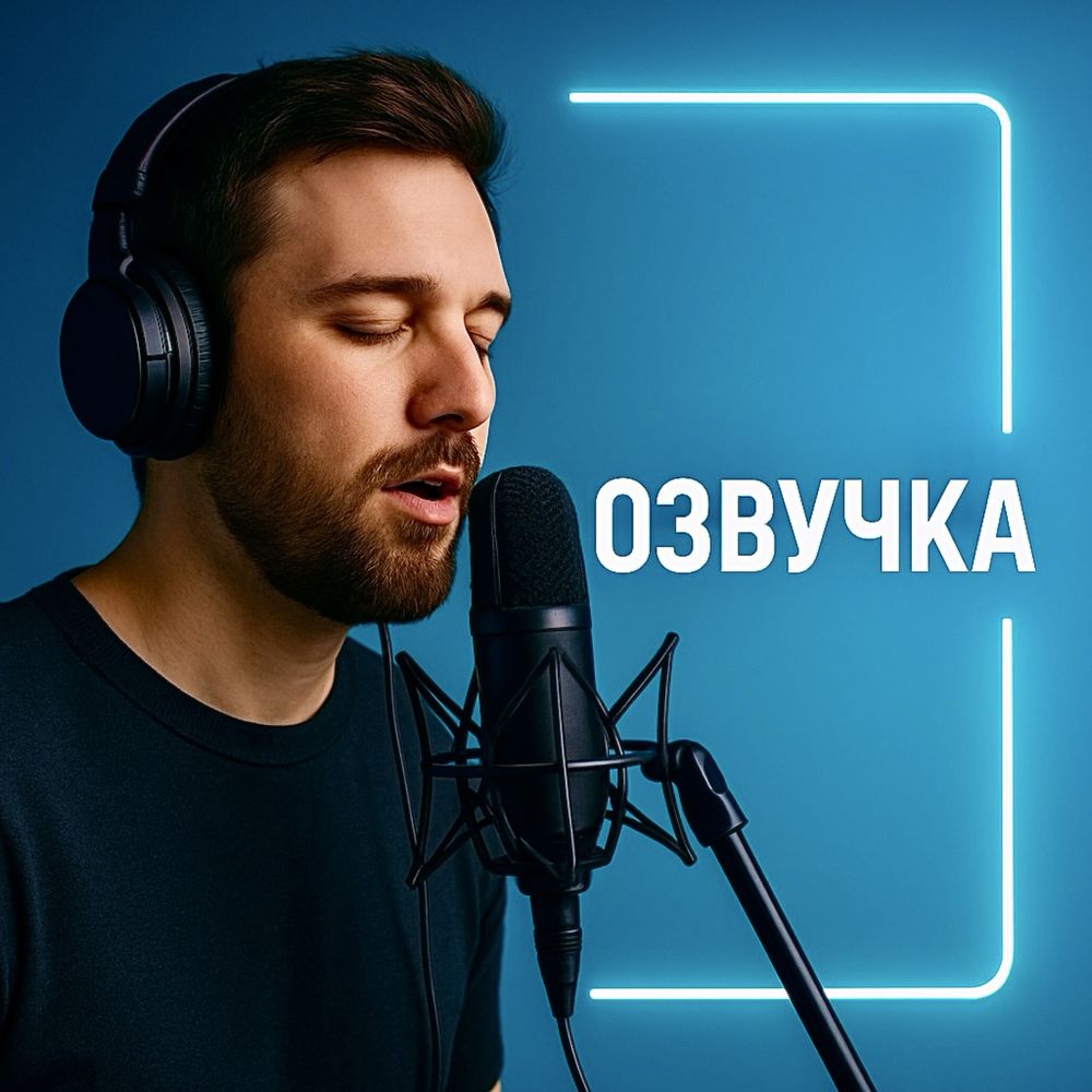 Озвучка рилса, рекламы, текста, перевод и озвучка любым  голосом.