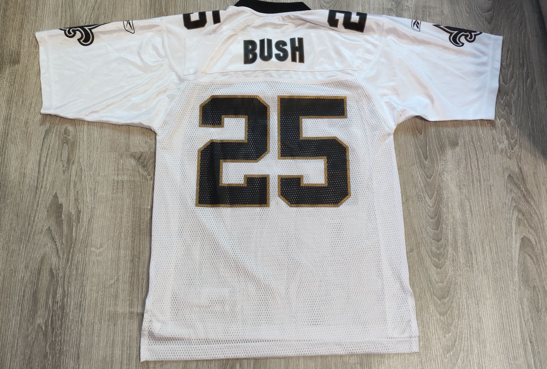 NFL 2008-10 New Orleans Saints Bush #25 Reebok Jersey size S Reebok