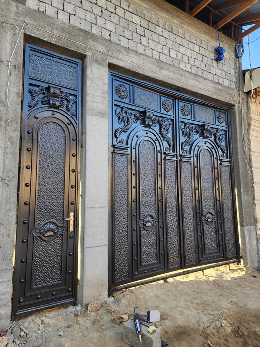 Darvoza ворота qalin materialdan yasaladi