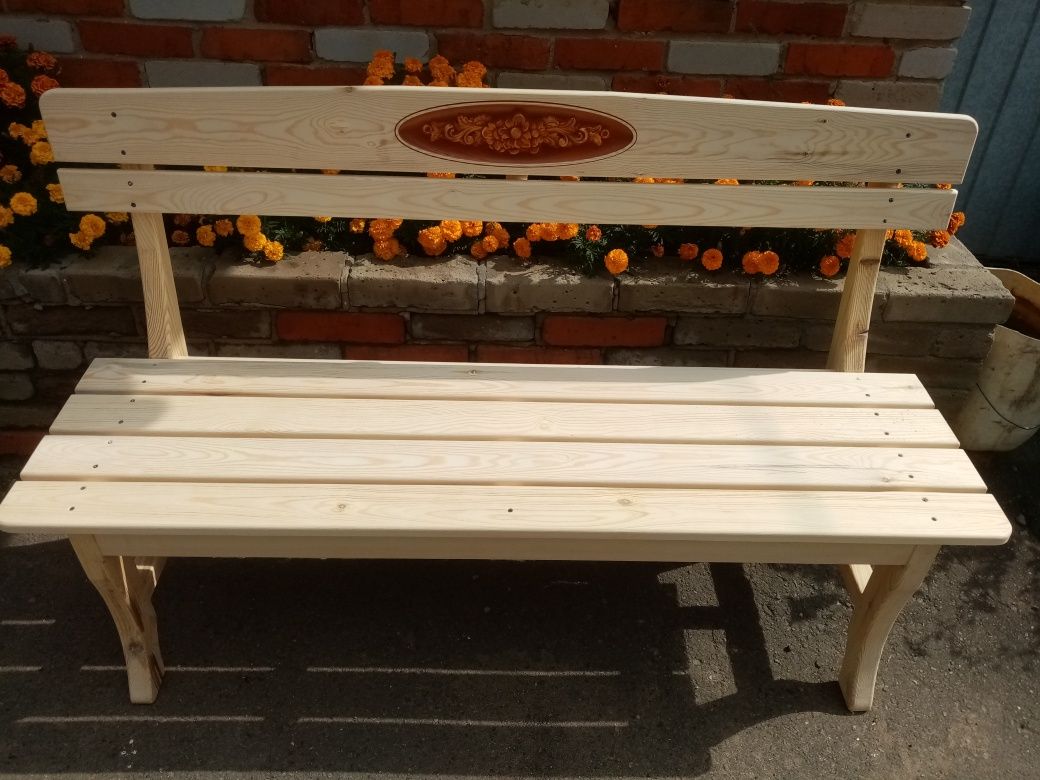 Скамейка со спинкой 1,5 м