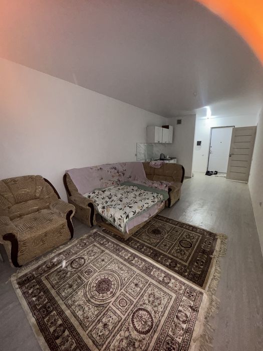 Угловой раскладной диван с креслом