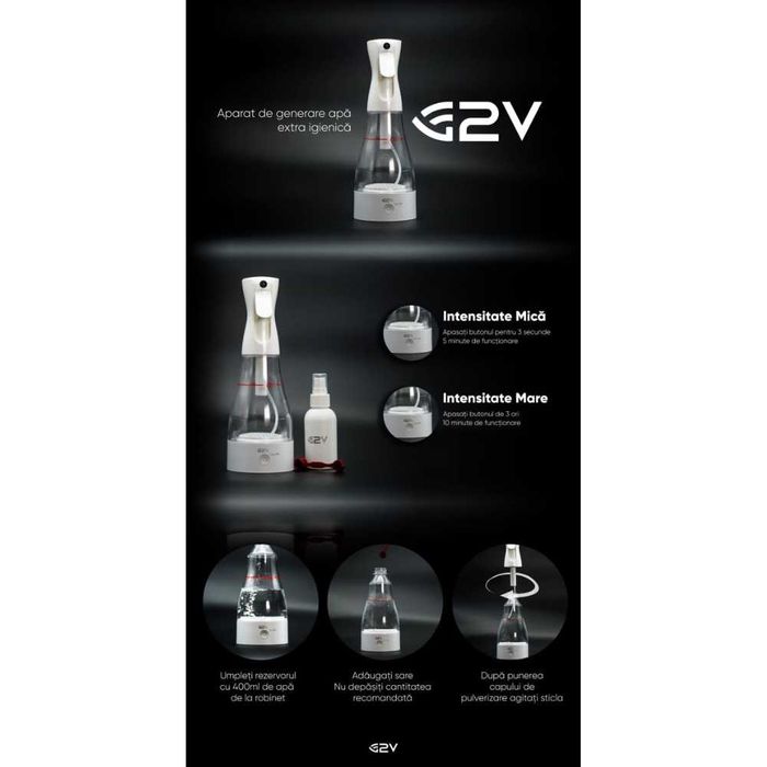 Aparat dezinfectant generare apă suprafețe multiple- G2V Hypo 400