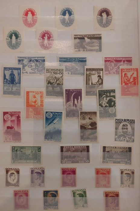 Timbre vechi romanesti nestampilate