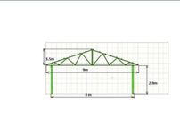 Vand hala metalică 12x30h4'5 h5'70