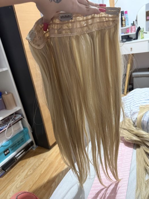 Extensii blonde 60 cm