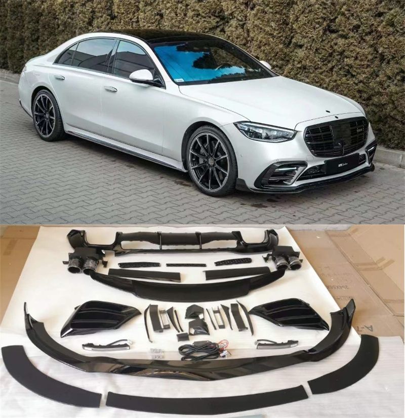 W223 BRABUS пакет LED, лип, спойлер багажник, дифузьор, накрайници