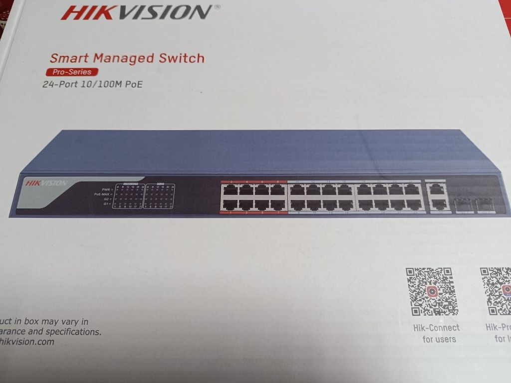 Коммутатор Hikvision DS-3E1326P-SI 24-Port PoE