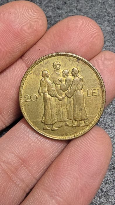 Moneda 20 lei 1930 Hora aUNC-UNC