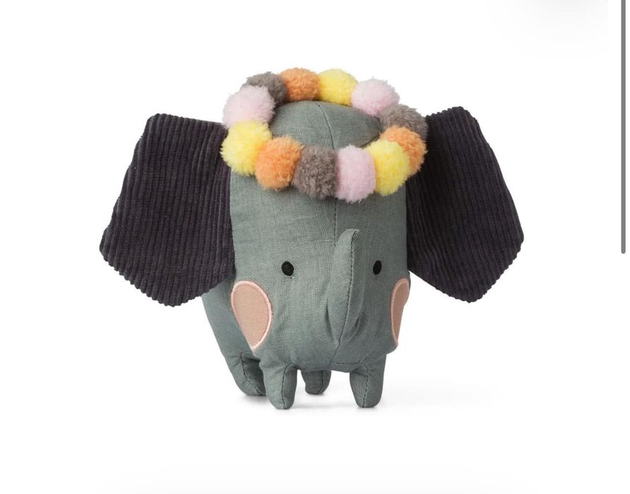 Jucarie de plus in cutie cadou, Picca Loulou, Elefant, 18 cm