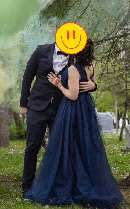 Бална/Официална рокля в тъмно синьо