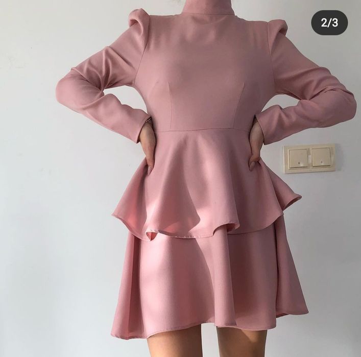 Rochie PLT Roz pudra