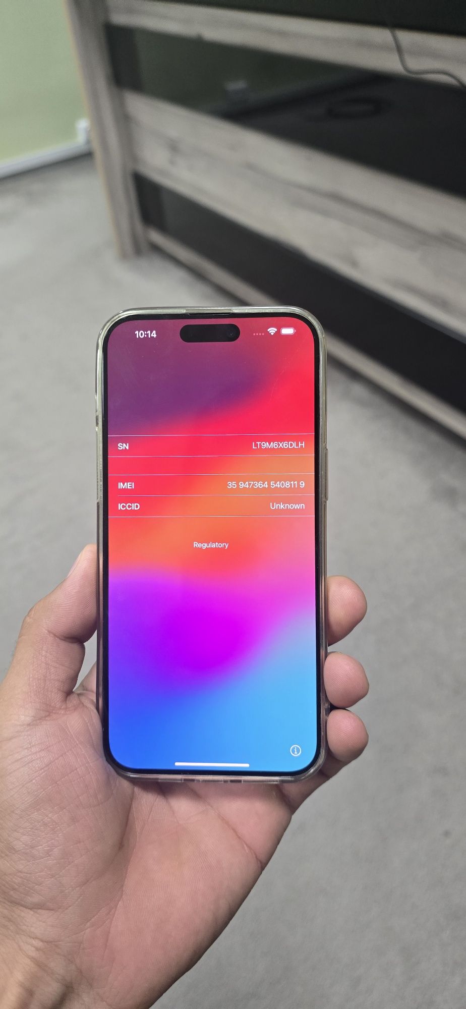 Iphone 15 pro max icloudga tushgan