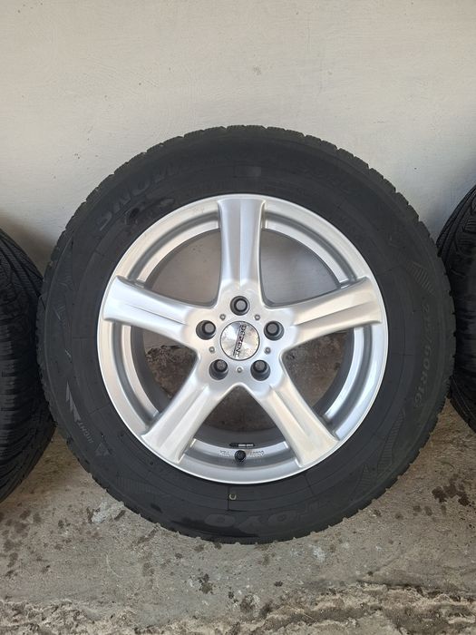 Jante aliaj 5x108 cu anvelope de iarna 7mm