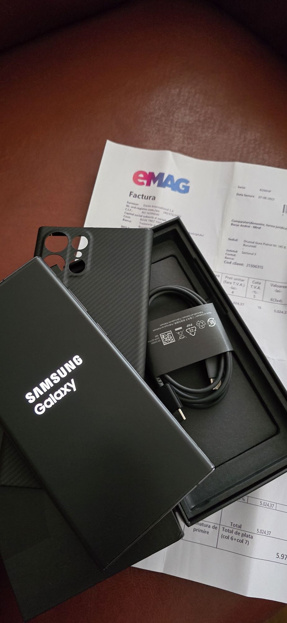 Samsung S22 ultra 512gb impecabil ca NOU