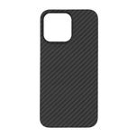 Калъф Genuine Carbon Apple iPhone 15/Pro/Max/черен, с отоврена камера