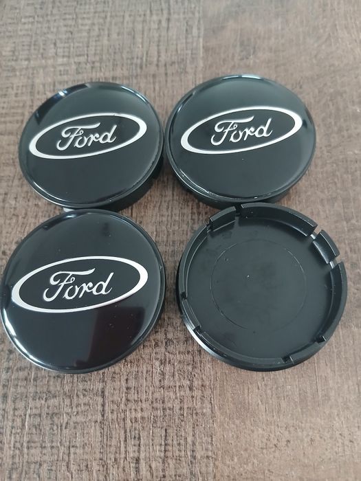 Капачки за джанти Форд черни декоративни тапи за джанти 55/60