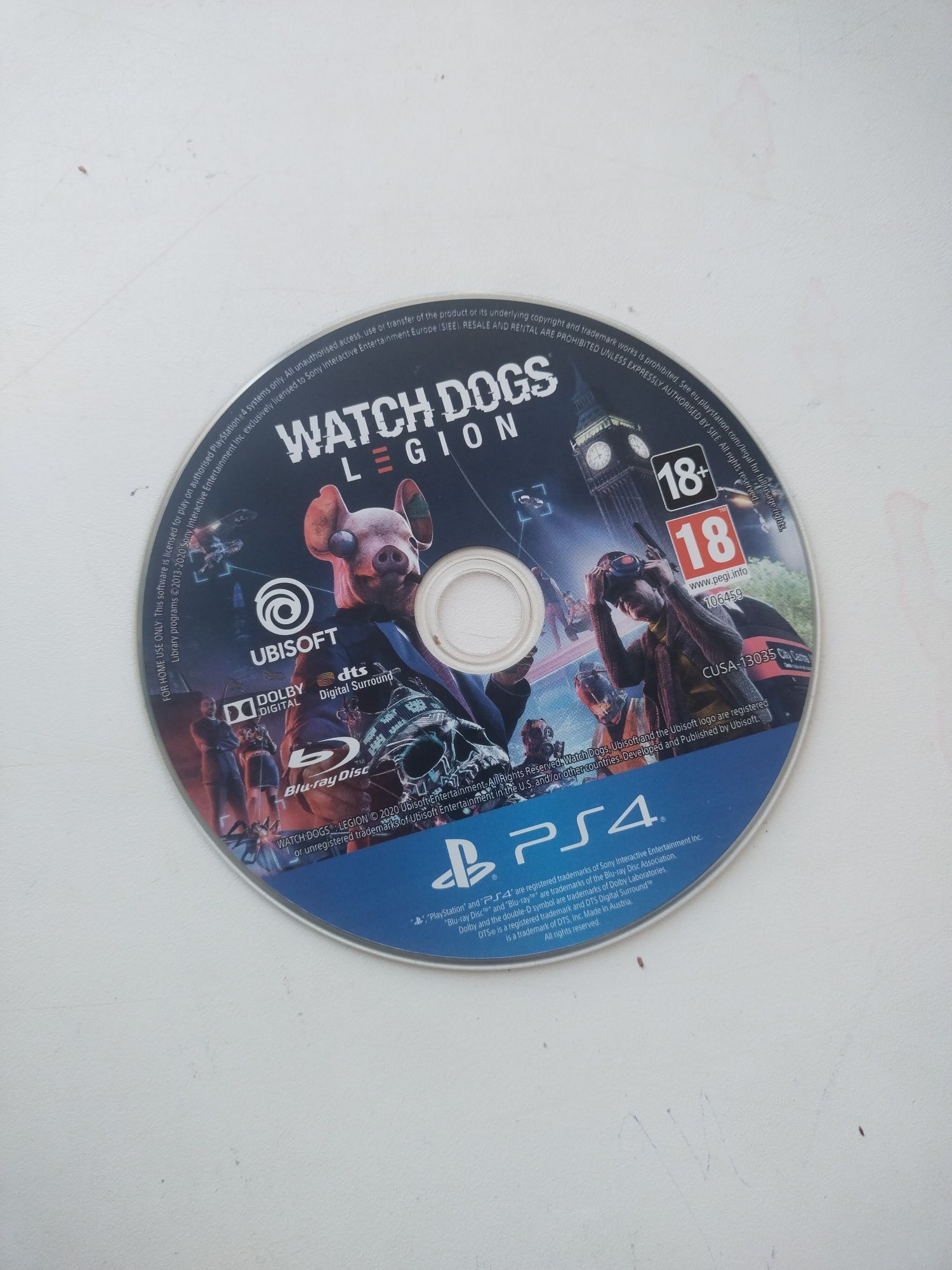 Диск ps4 Watch Dogs legion