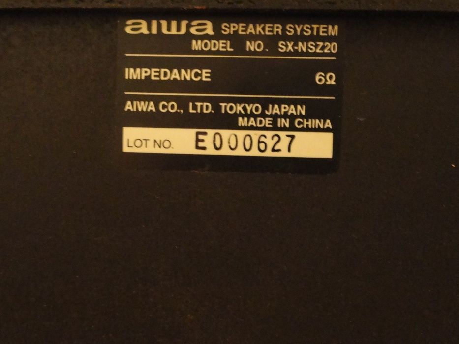 AIWA sx-nsz20 6 Ohm , DTK stereo SP-610 boxe active , cu alim 220 V