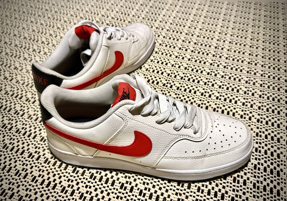 Nike Court Vision Low (White/University Red)