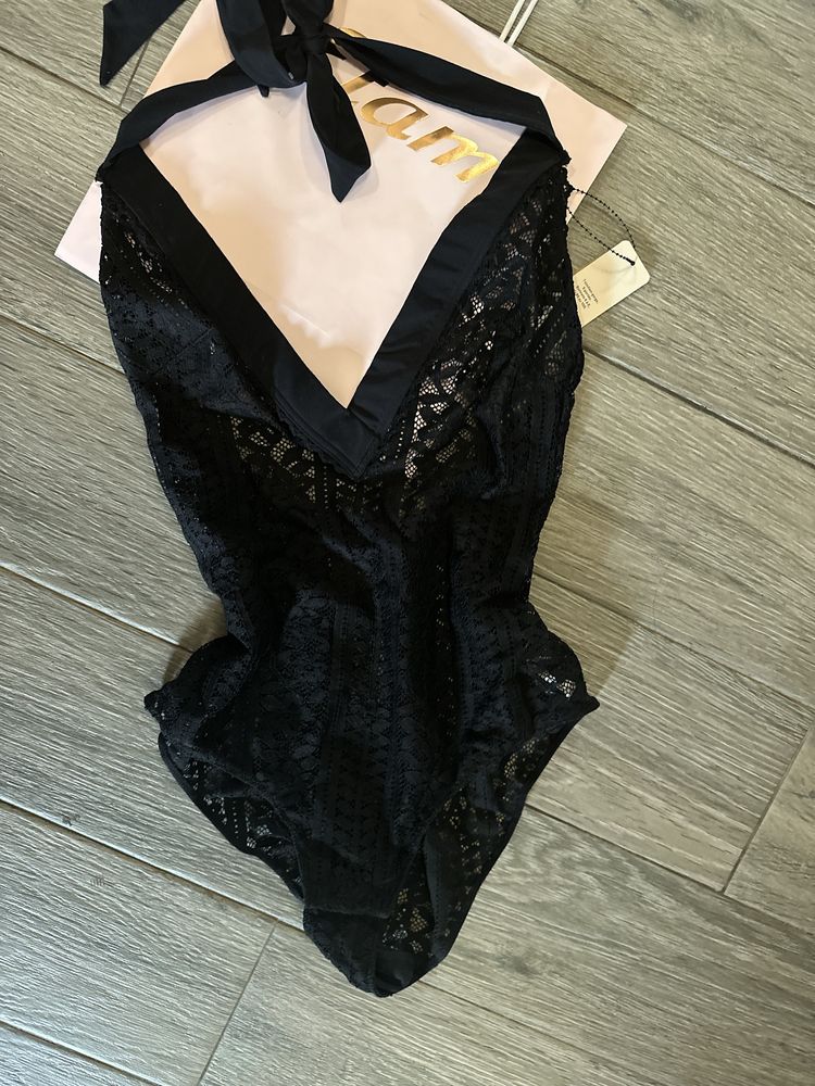 Etam bodysuit black lace