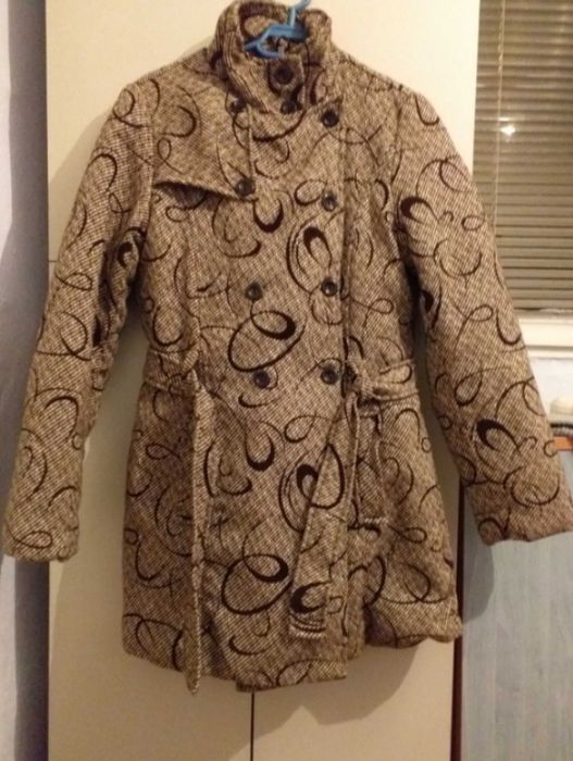 Haină de damă mărimea M, maro cu bej