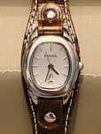 Ceas dama  Fossil Es-9730 F2 Cream Dial la cutie ! Stare f buna !quart