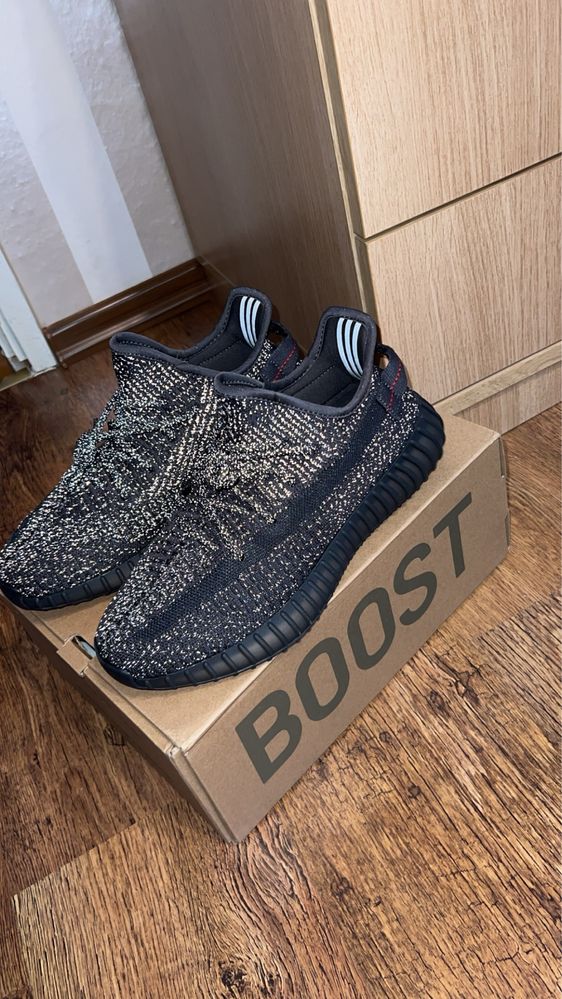 Adidas Yeezy Boost 350 V2 Static Black (Reflective)42EU