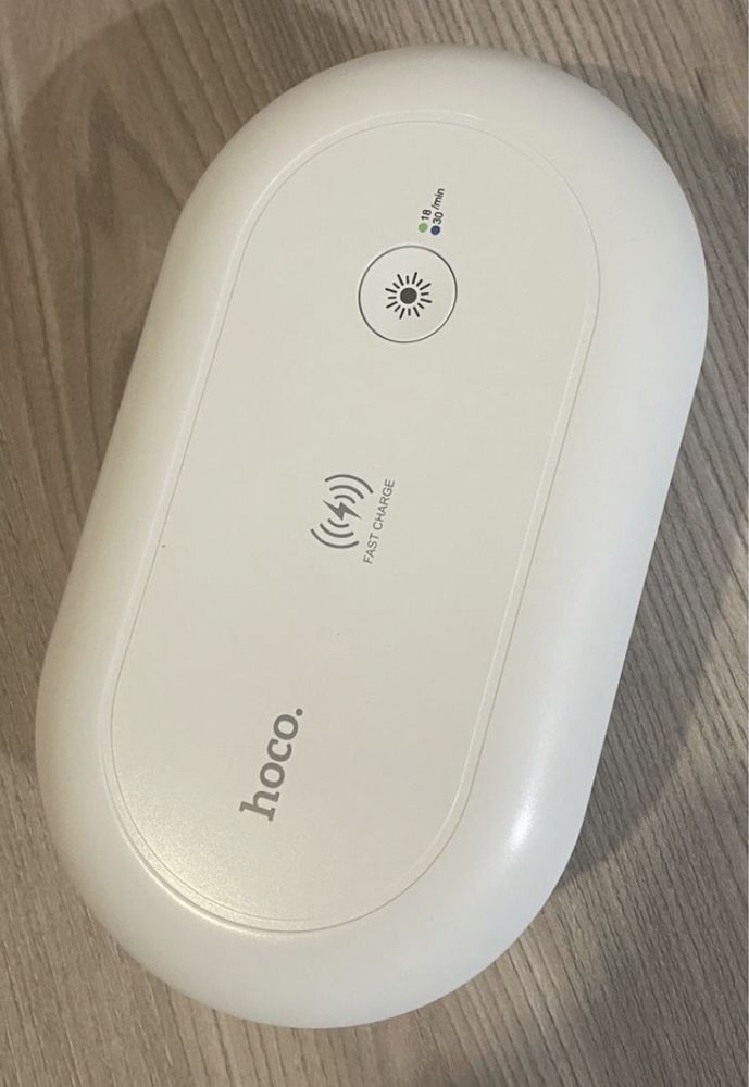 sterilizator UV pt telefon sau obiecte si charger wifi; Hoco DCW01