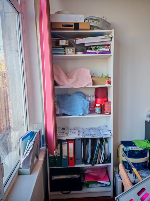 Белый Шкаф с полками