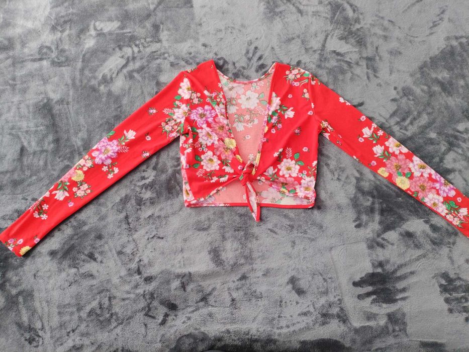 Bluza crop top xs-s, h&m