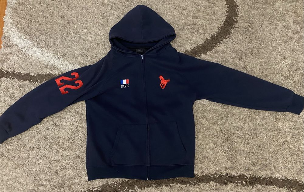 Худи-поло Balenciaga Zip.