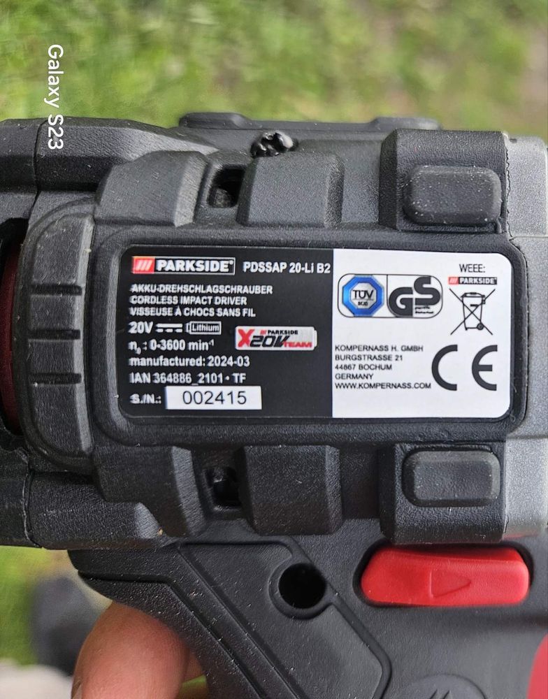 Акумулаторен ударен гайковерт Parkside PDSSAP 20-Li B2,с наковалня