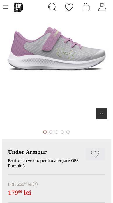 Vand pantofi sport Under Armour Pursuit 3 nr. 32