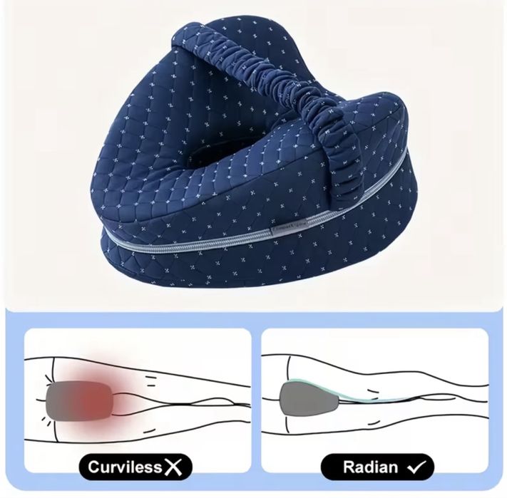 Възглавница за крака от мемори пяна, 25х23х13 см, егономичен дизайн