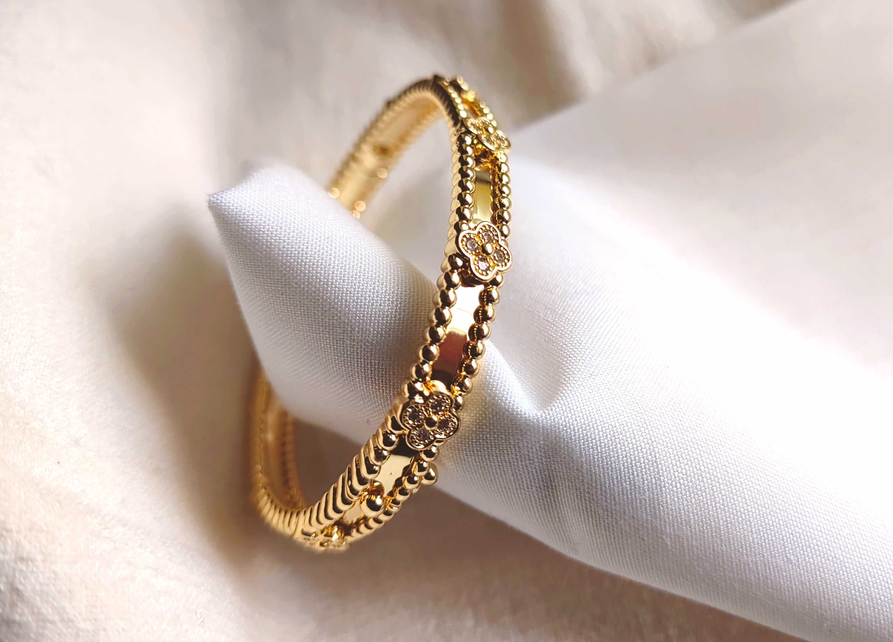 Van Cleef & Arpels VCA gold bracelet Vintage Alhambra-дамска гривна