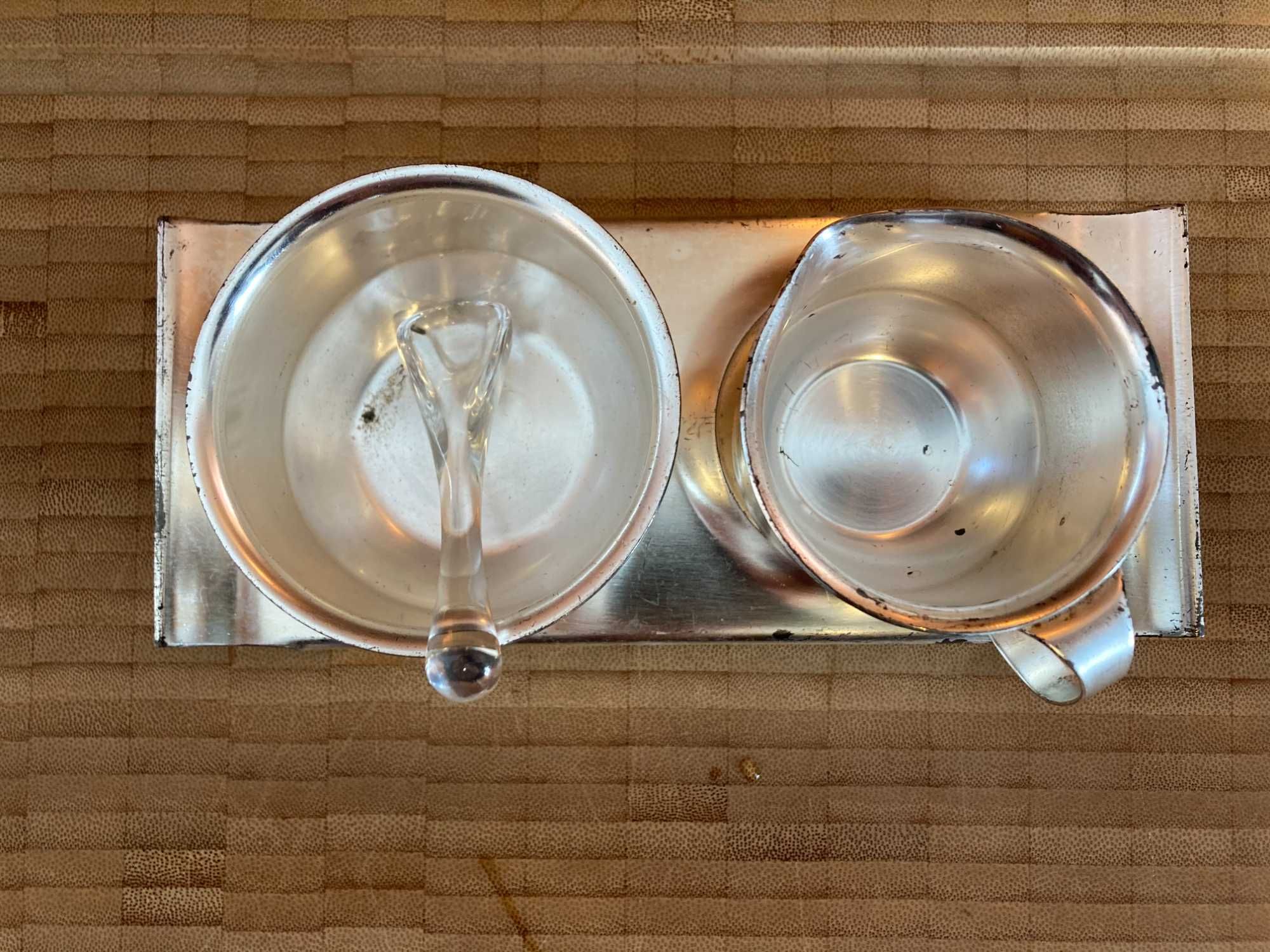 Wmf Germania, zaharnita latiera sosiera Art Deco argintat lapte zahar