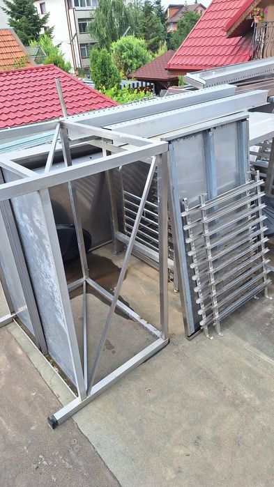 Suport cuptor cu convectie, din inox, suport tavi Rational