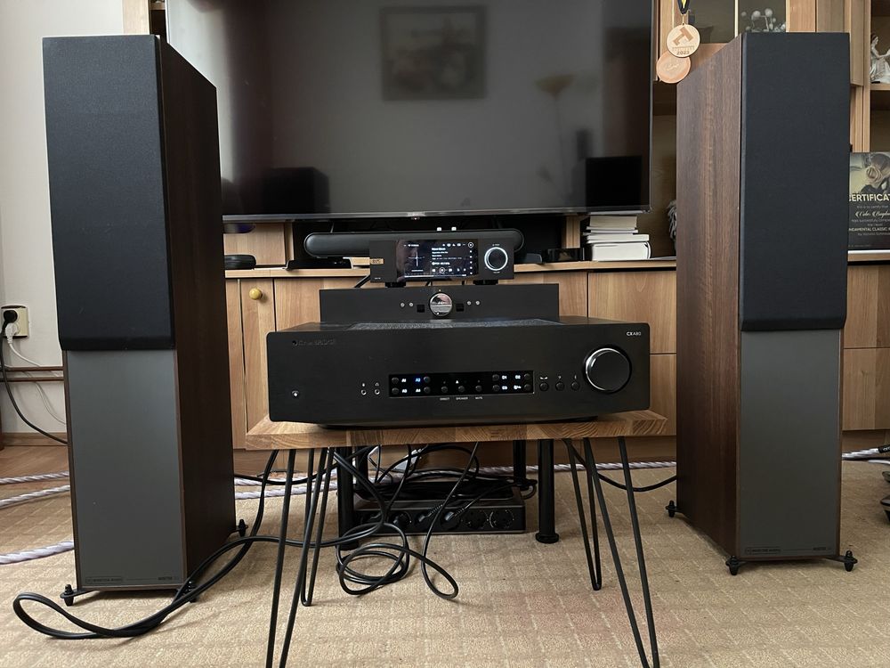 Cambridge cxa80 + 2 boxe monitor audio bronze c200