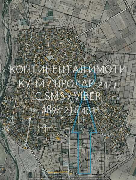 код 62965. Ъглов парцел  630м2. до центъра, ток вода стари сгради