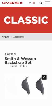 UMAREX Pistol Airsoft Smith&Wesson M&P9 M2.0 Prăsele Adaptoare Mâner