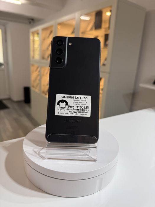 Samsung S21 FE black 128 gb ! Garantie 12 luni+cadou
