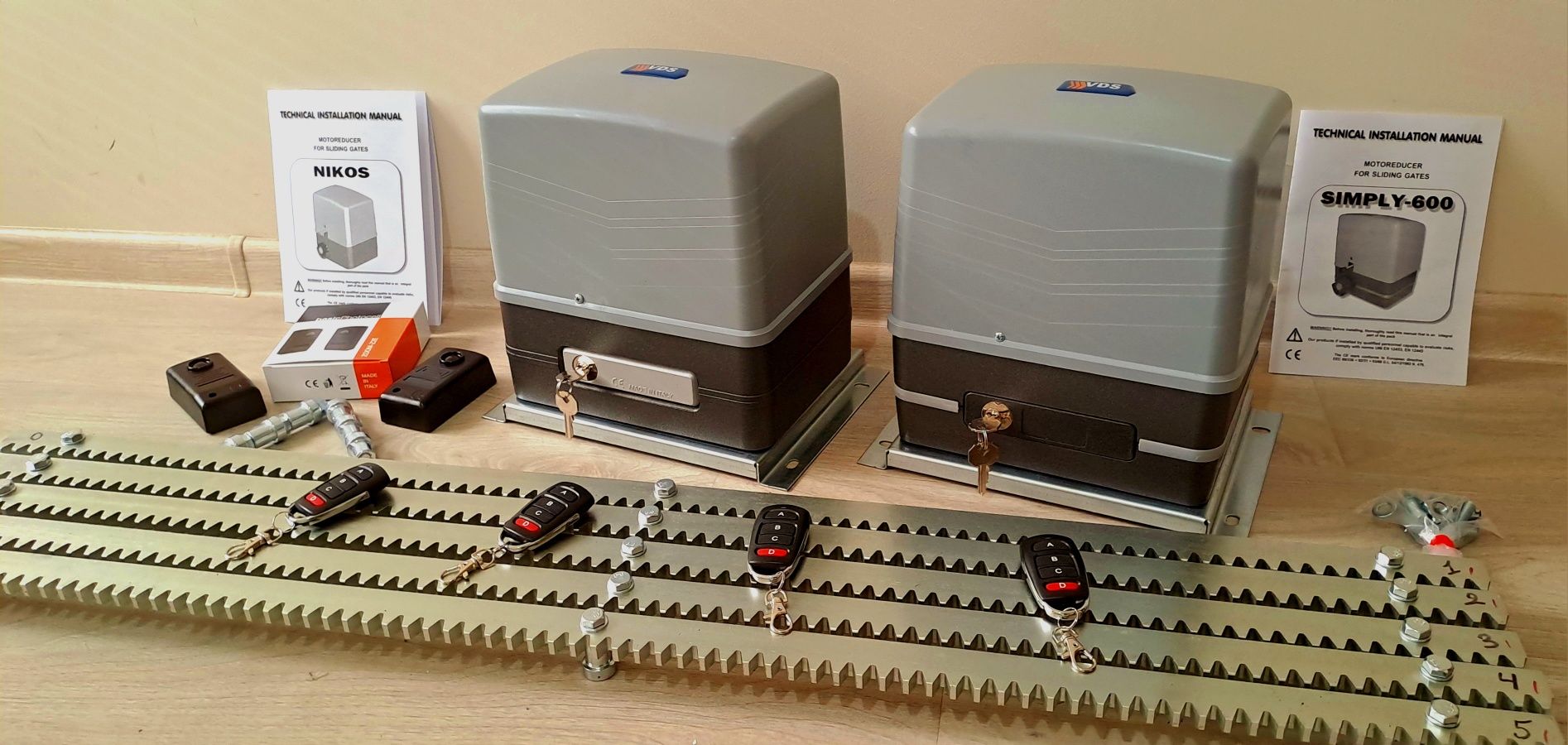 Мотори за плъзгащи врати 600кг / 250w